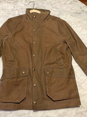 Tom Beckbe Tensaw Jacket Men's Small Tobacco Waxed Canvas Made in USA
